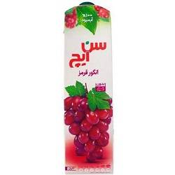 نکتار انگور قرمز پاکتی 1 لیتر سن ایچ